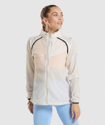 Dámské Accessories Gymshark Speed Windbreaker Bílé | CZ 3795DFM